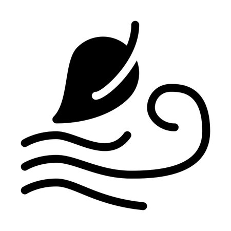 Windy weather alertのイラスト素材