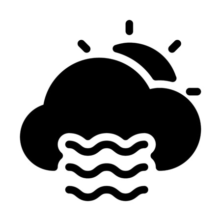 Daytime foggy weatherのイラスト素材