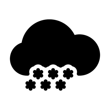 Heavy snowing alertのイラスト素材