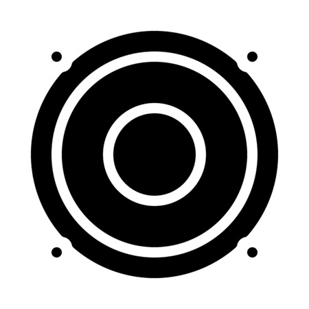 Sub Woofer Loudspeakerのイラスト素材
