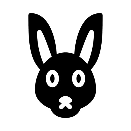 Domestic Rabbit Isolatedのイラスト素材