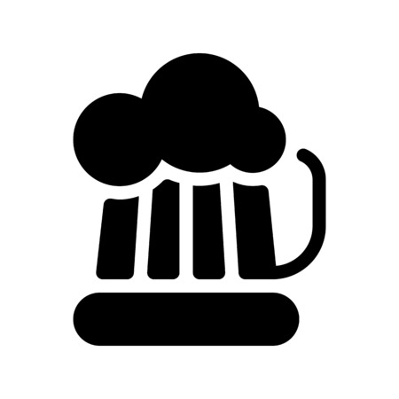 Beer mug with foamのイラスト素材