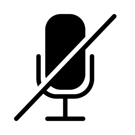 No microphone connectedのイラスト素材
