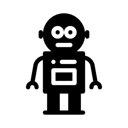vintage robotのイラスト素材