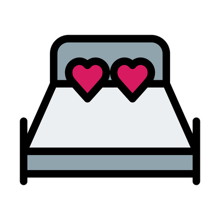 Couple Romantic Bedroomのイラスト素材