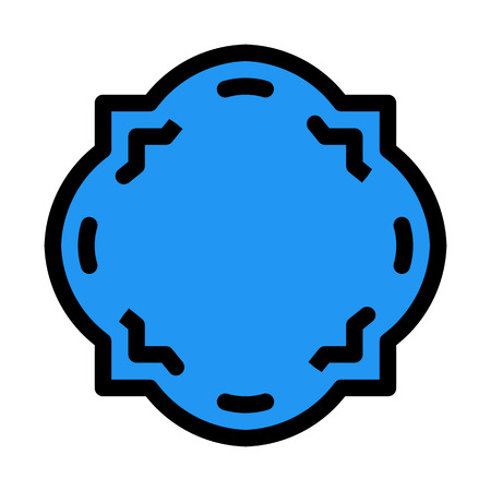 circular shape frameのイラスト素材