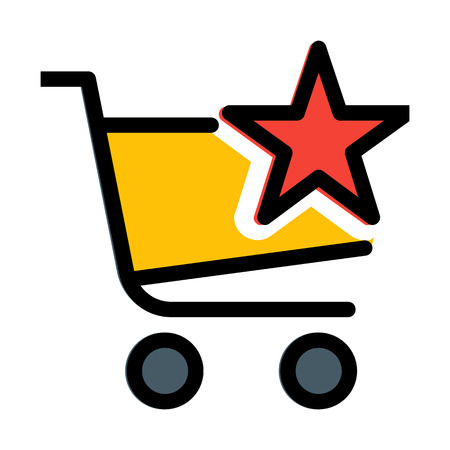 Favorite or Starred Cartのイラスト素材
