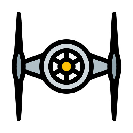 Tie Fighter Planeのイラスト素材
