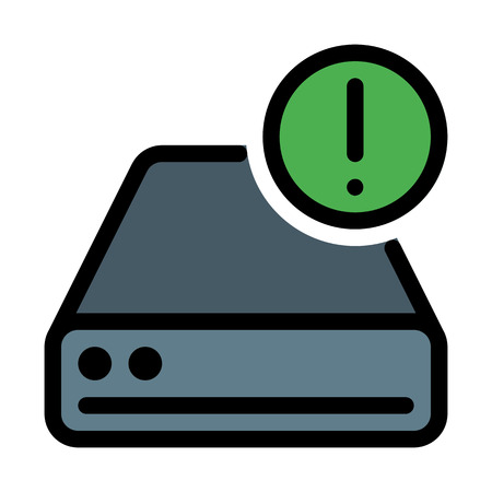 Disk Drive Warningのイラスト素材