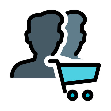 Shopping Usersのイラスト素材