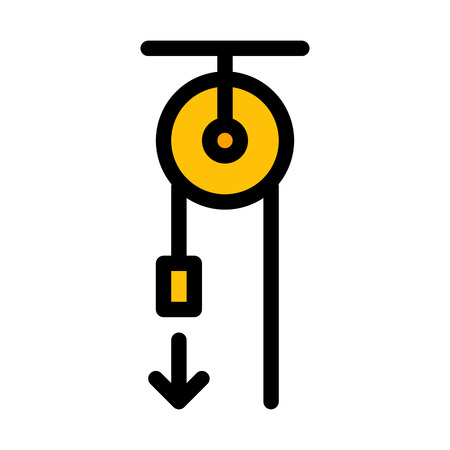 Pulley Mechanics Physicsのイラスト素材