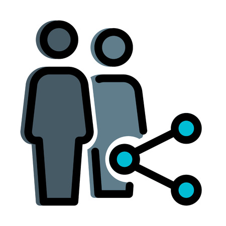 Share With Groupのイラスト素材