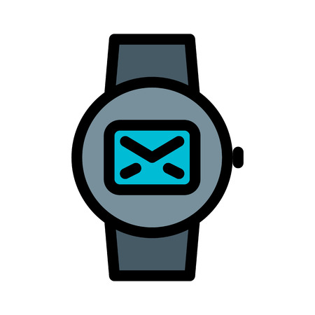 Smartwatch Message Alertのイラスト素材
