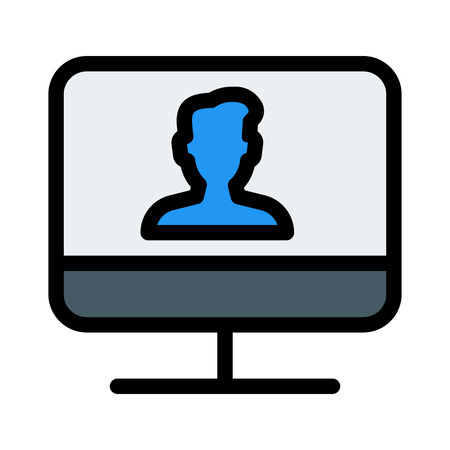 Online Lecture Videosのイラスト素材