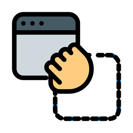 Drag And Dropのイラスト素材