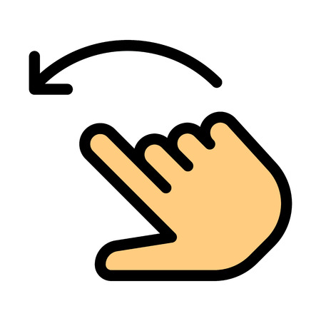 Rotate Left Gestureのイラスト素材