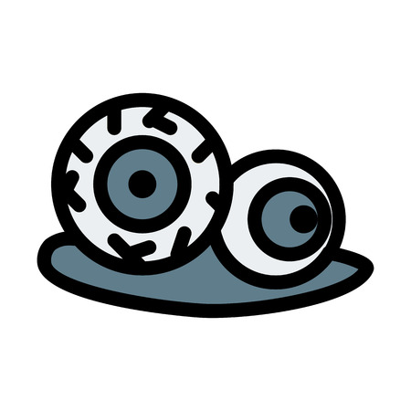 creepy evil eyeballのイラスト素材