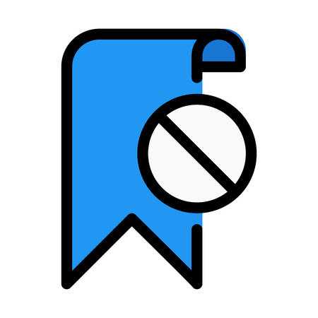 Dismiss or Invalid Bookmarkのイラスト素材