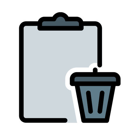 Delete Task Clipboardのイラスト素材