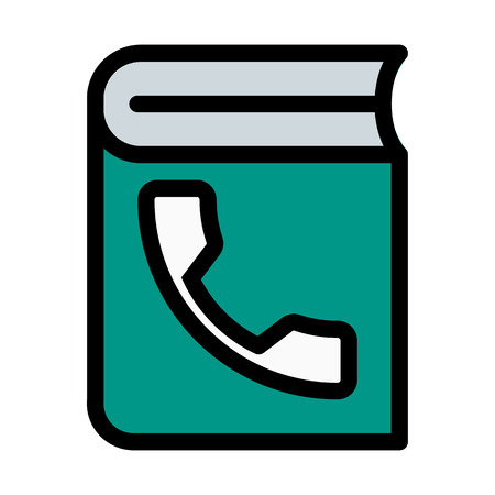 Phone or Address Bookのイラスト素材