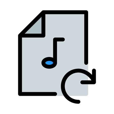 Repeat Music playlistのイラスト素材