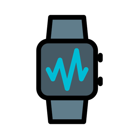 Smartwatch Pulse Rateのイラスト素材
