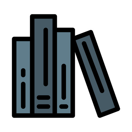 Files on Shelfのイラスト素材