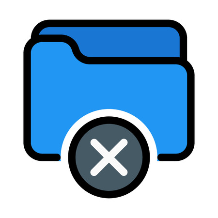 Remove or Clear Folderのイラスト素材