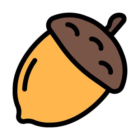 Acorn, Oak nutのイラスト素材