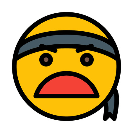 Karate Fight Emojiのイラスト素材