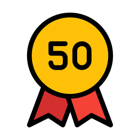 Fifty Years Anniversaryのイラスト素材