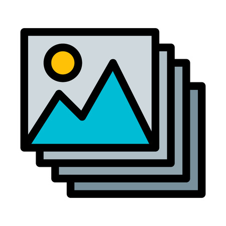 Layered Photo Libraryのイラスト素材