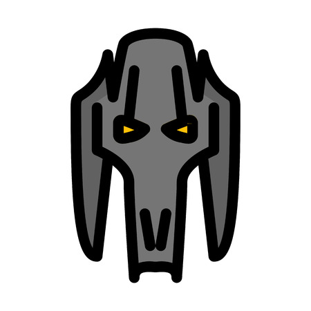 Evil Face Characterのイラスト素材