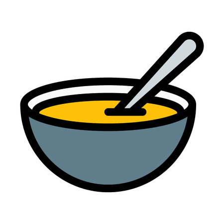 Soup Serve in Bowlのイラスト素材