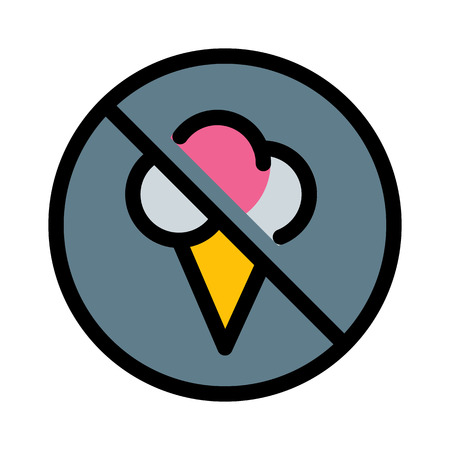 No Ice Creamのイラスト素材