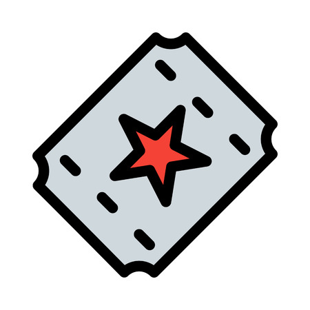 Carnival or Movie Ticketのイラスト素材