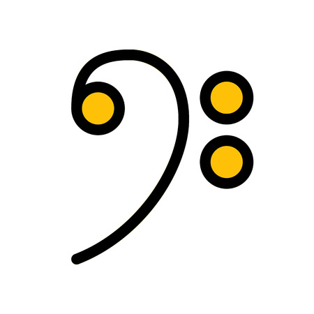 Bass key Symbolのイラスト素材