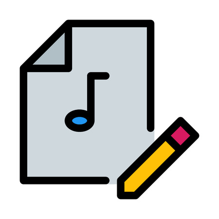 Edit Audio Fileのイラスト素材