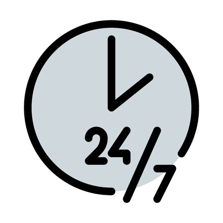 Round the Clock Serviceのイラスト素材