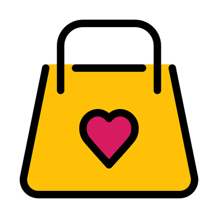Romantic Gift Bagのイラスト素材