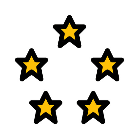 Five Star Ratingのイラスト素材