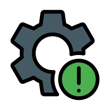 Settings Error or Alertのイラスト素材