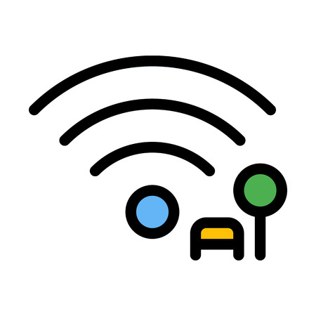 Public Wireless Networkのイラスト素材
