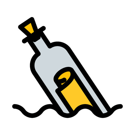 Message in Bottledのイラスト素材