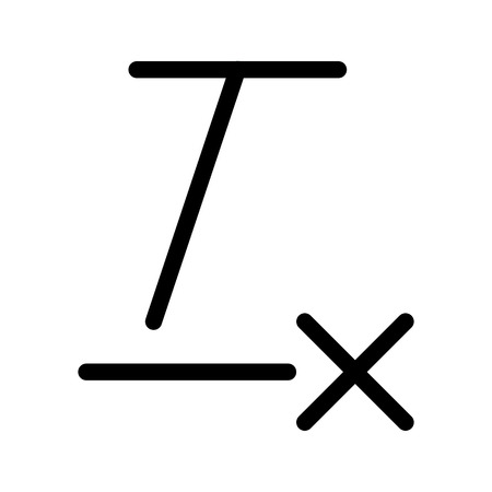 Clear Format Functionのイラスト素材