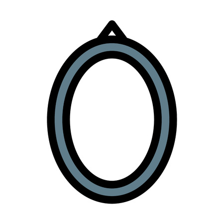 oval picture frameのイラスト素材
