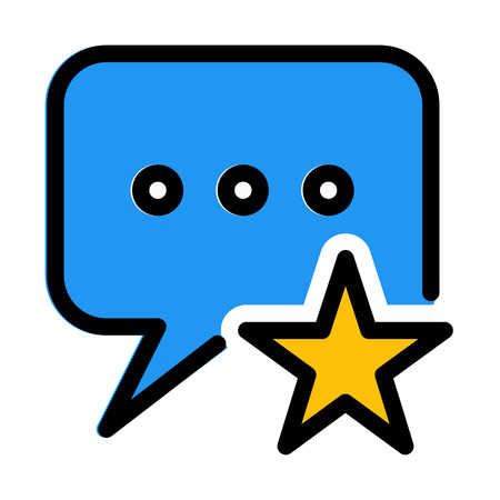 Starred or Favorite Chatのイラスト素材