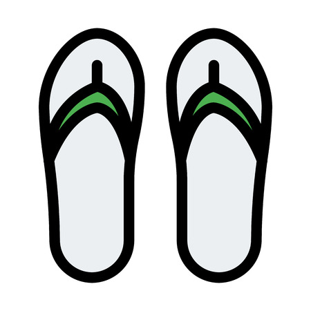 Casual Flip-Flops Pairのイラスト素材