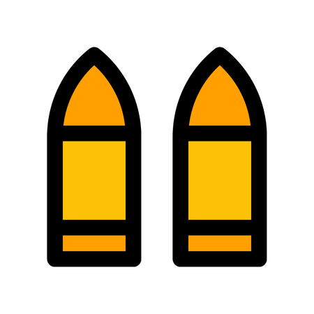 bullets isolated on white backgroundのイラスト素材