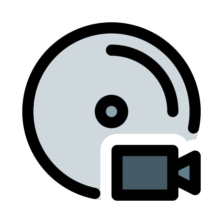 video disc on isolated backgroundのイラスト素材